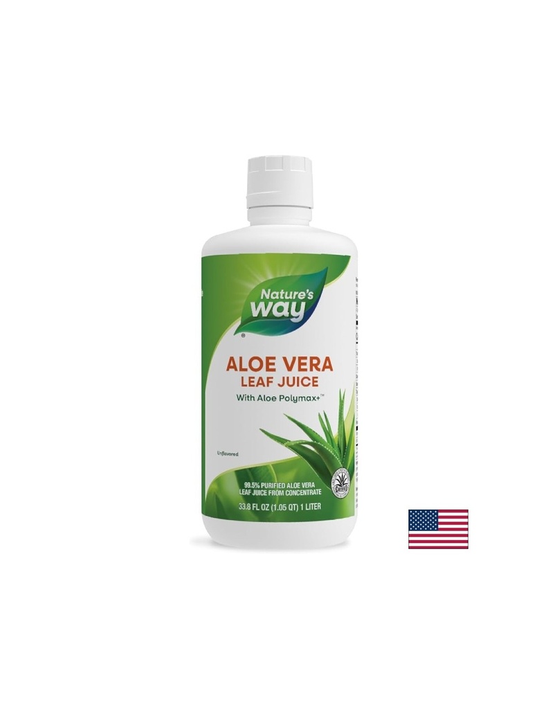 Aloe Vera Leaf Juice 99.5% / Алое Вера Сок от цели листа x 1L Nature’s Way