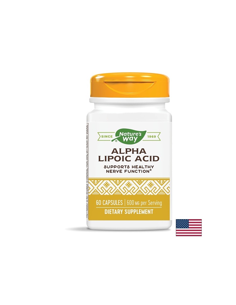 Alpha Lipoic Acid/ Алфа Липоева Киселина 200 mg x 60 капсули Nature’s Way