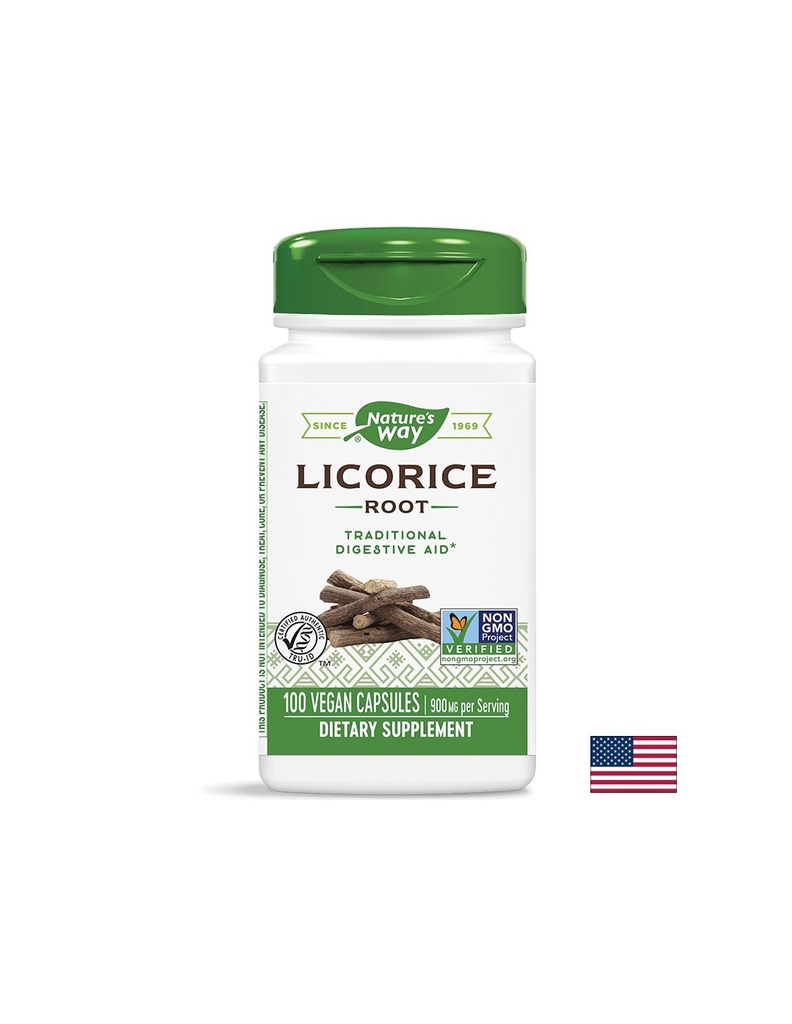 Licorice Root / Женско биле (корен) 450 mg х 100 капсули Nature’s Way