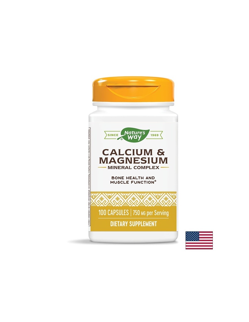 Calcium & Magnesium/ Калций & Магнезий х 100 капсули Nature’s Way