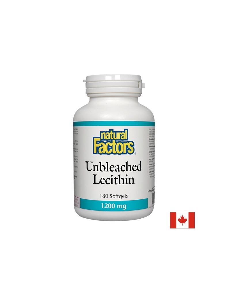 Lecithin Unbleached/ Лецитин (неизбелен) 1200 mg х 180 софтгел капсули Natural Factors