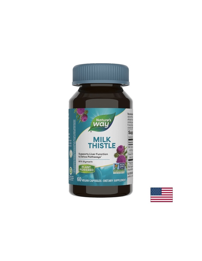 Milk Thistle / Бял трън, 60 капсули Nature’s Way