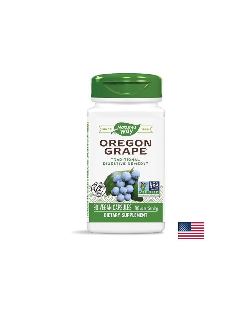 Oregon Grape/ Орегонско грозде 500 mg х 90 капсули Nature’s Way
