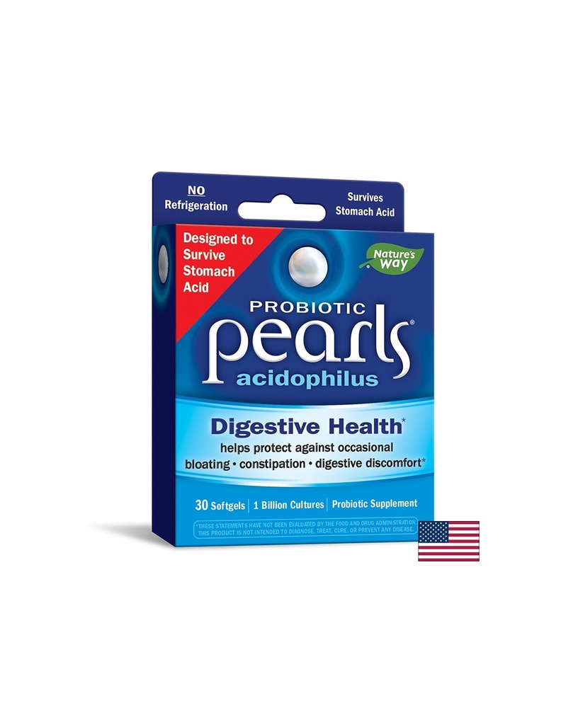 Pearls® Probiotic / Пърлс® Пробиотик, 1 млрд. активни пробиотици x 30 софтгел капсули Nature’s Way