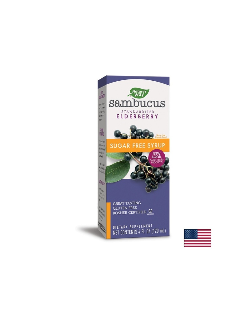 Sambucus Sugar Free Syrup/ Самбукус сироп без захар x 120 ml Nature’s Way