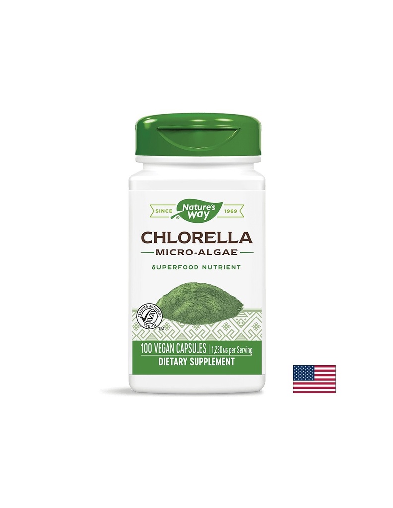 Chlorella Micro-Algae/ Хлорела (микро-водорасли) 410 mg х 100 капсули Nature’s Way
