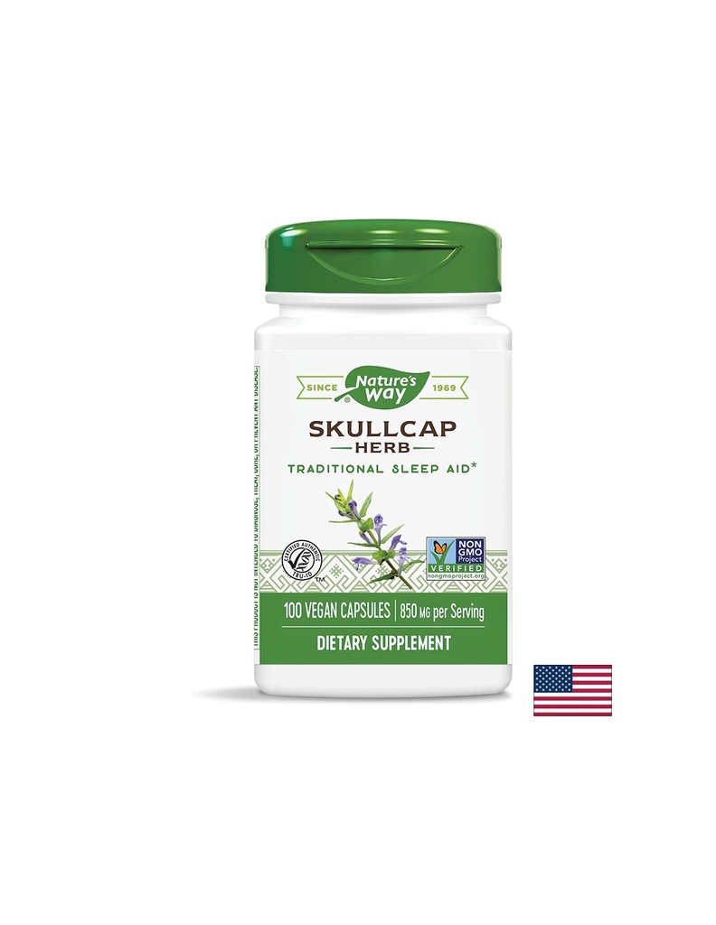Skullcap Herb / Шлемник (билка) 425 mg х 100 капсули Nature’s Way