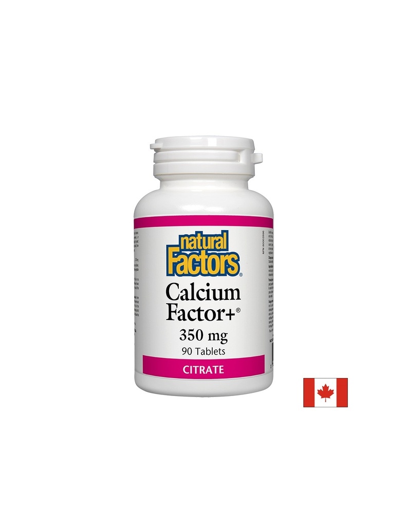 Calcium Factor+®/ Калций фактор+® (цитрат) 350 mg х 90 таблетки Natural Factors