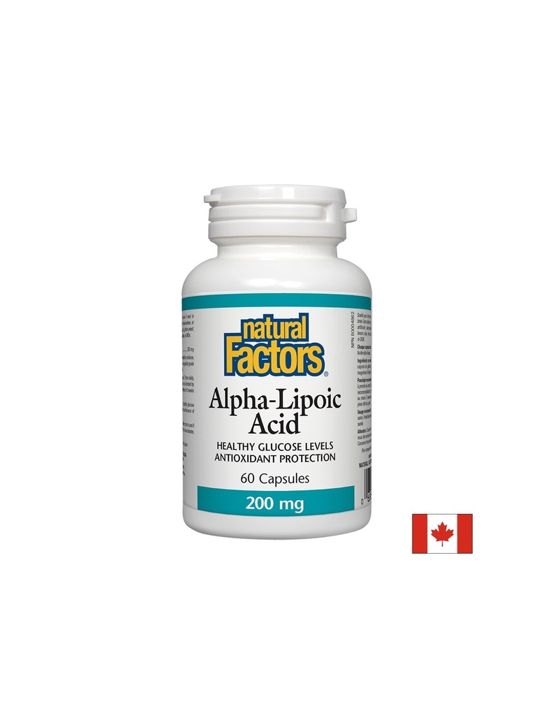 Alpha-Lipoic Acid/ Алфа-липоева киселина 200 mg x 60 капсули Natural Factors