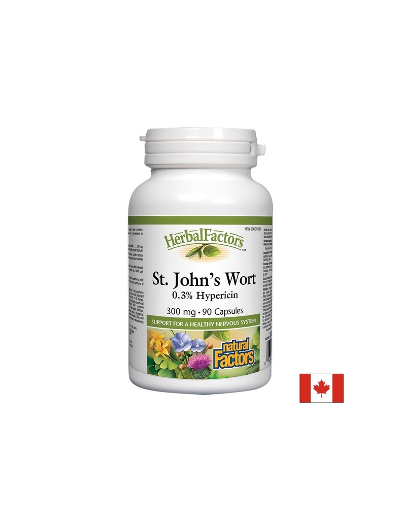 St. John`s Wort/ Жълт кантарион 300 mg х 90 капсули Natural Factors