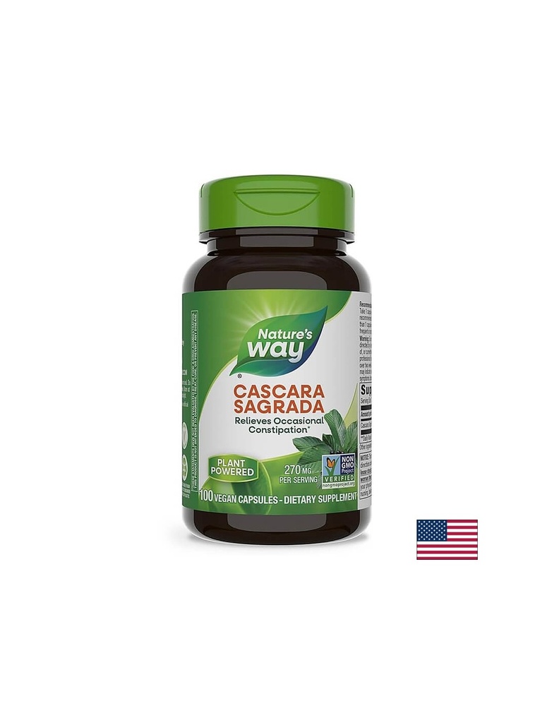 Cascara Sagrada/ Зърнастец (кора) 270 mg х 100 капсули Nature’s Way