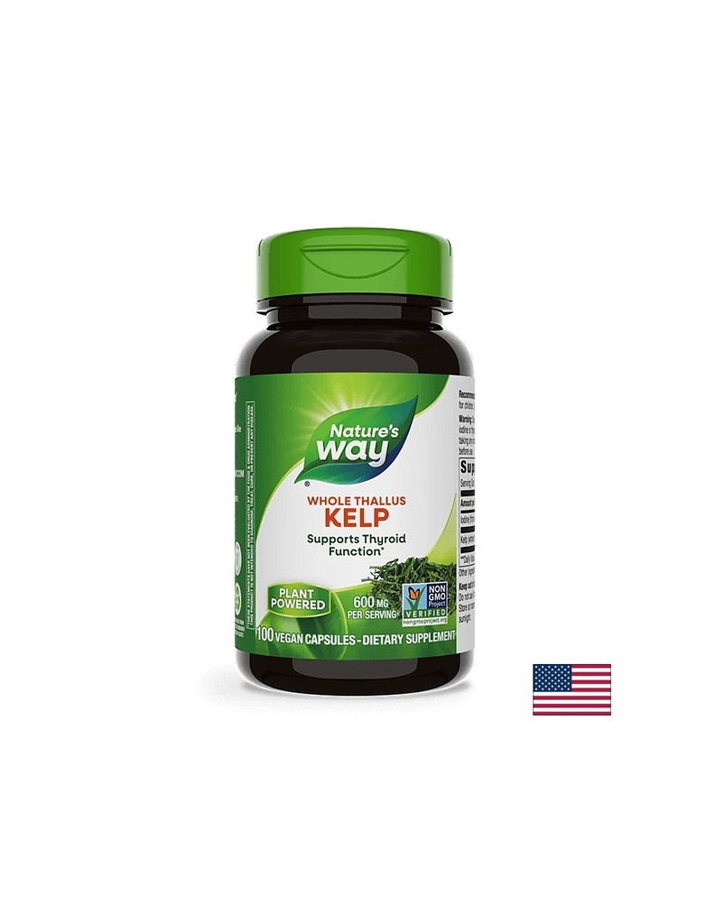 Kelp Whole Thallus/ Келп / Kафяви водорасли 600 mg x 100 капсули Nature’s Way