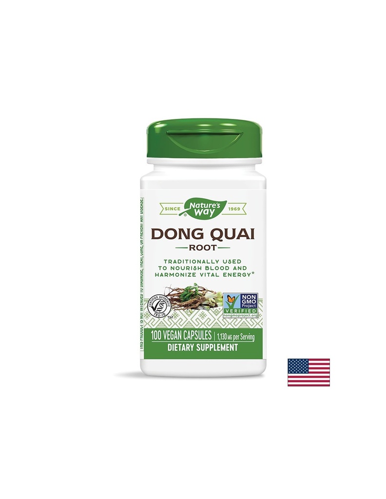Dong Quai Root/ Китайска ангелика (корен) 565 mg x 100 капсули Nature’s Way