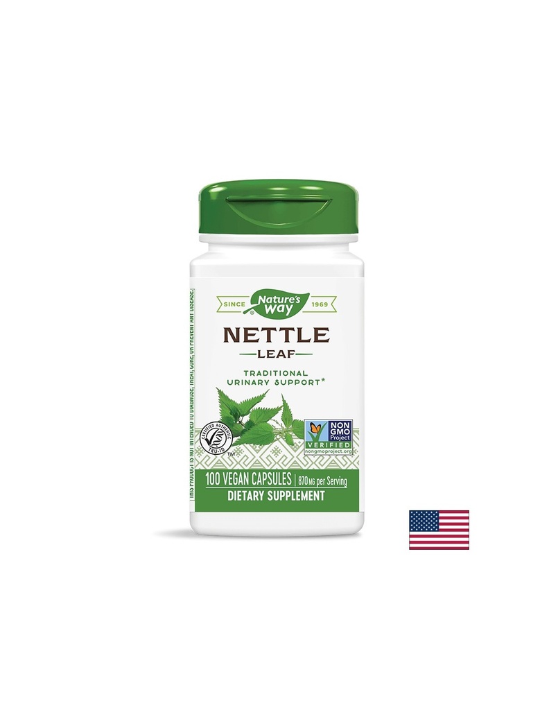 Nettle Leaf - Коприва (лист) - диуретик и детоксикатор, 435 mg, 100 капсули Nature’s Way