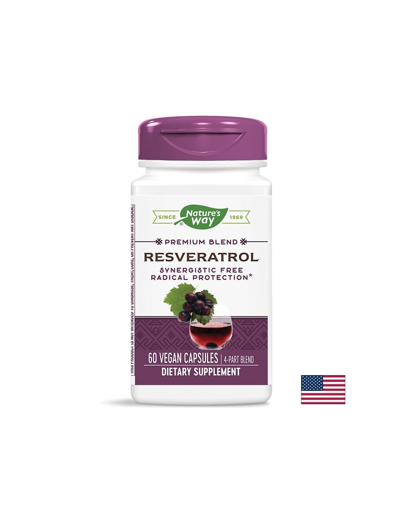 Resveratrol - Ресвератрол, 60 капсули  Nature’s Way