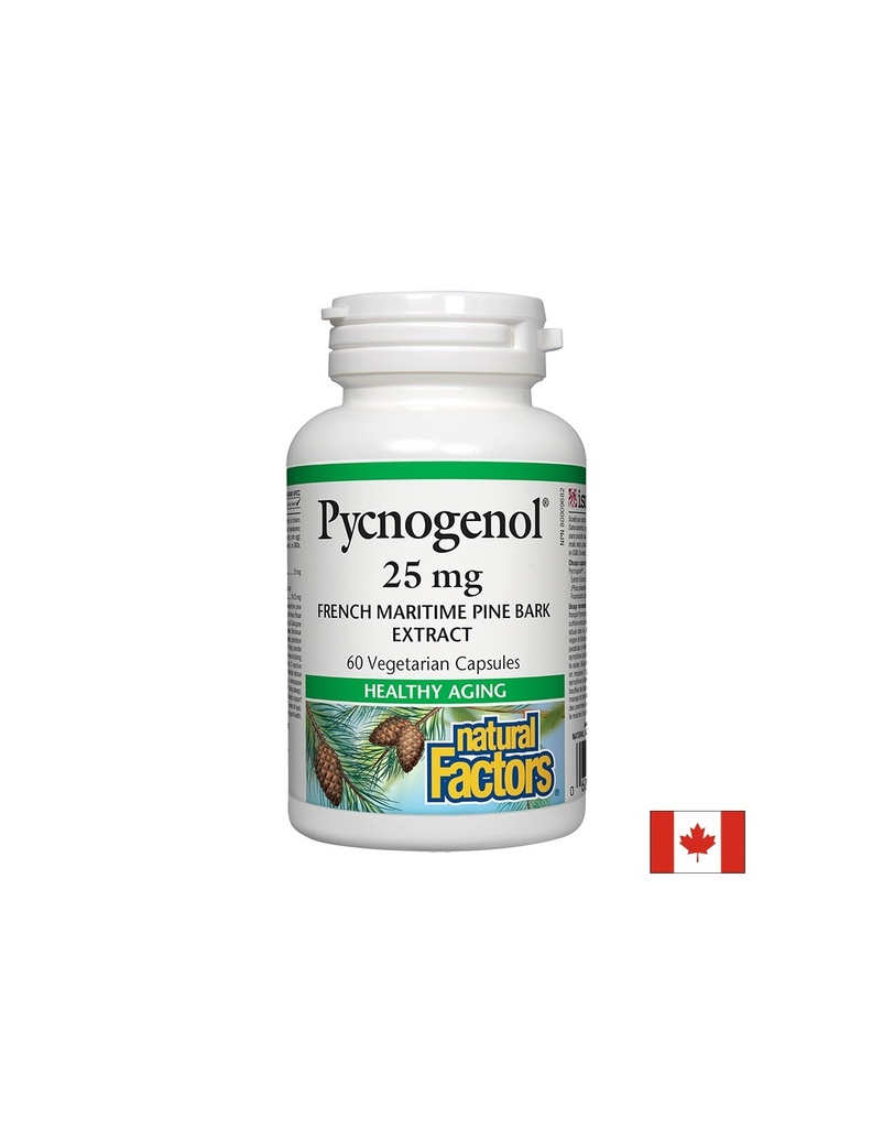 Pycnogenol® - Пикногенол, 25 mg, 60 капсули Natural Factors