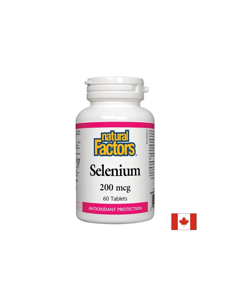 Selenium / Селен, 200 mcg х 60 таблетки Natural Factors