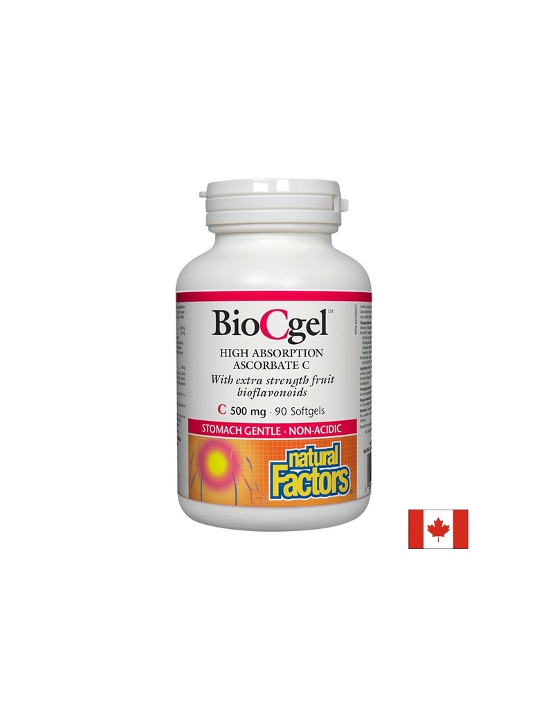 Vitamin C BioCgel™/ Витамин С 500 mg (калциев аскорбат) х 90 софтгел капсули Natural Factors