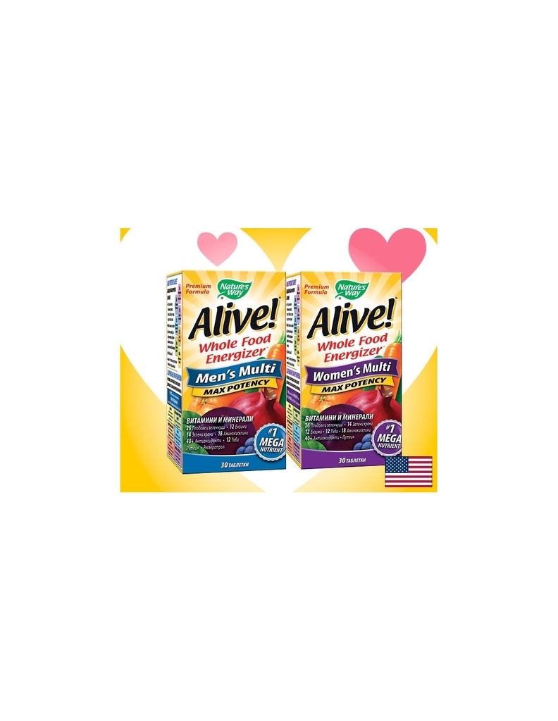 Промо пакет Alive! за Жени + Alive! за Мъже