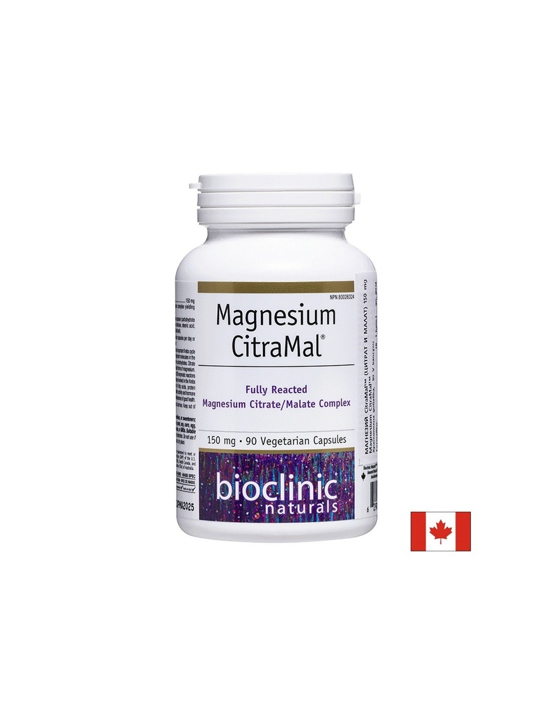 Magnesium CitraMal™/ Магнезий (цитрат и малат) 150 mg x 90 капсули Natural Factors