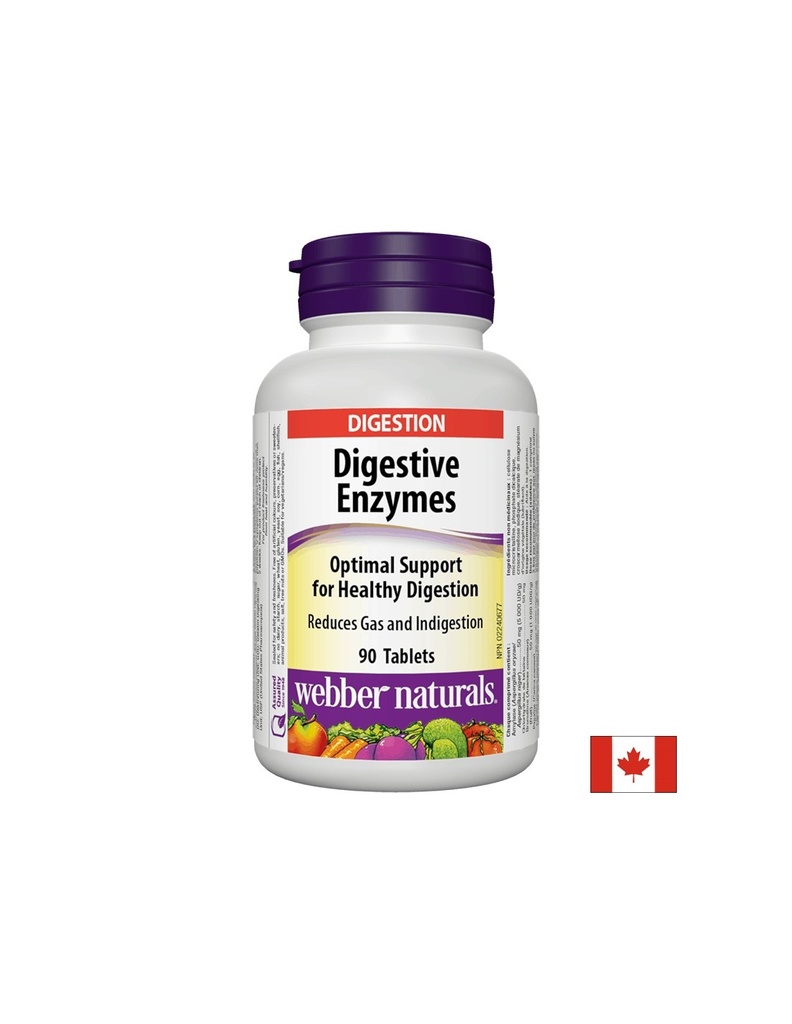 Dygestive Enzymes/ Храносмилателни ензими х 90 таблетки Webber Naturals