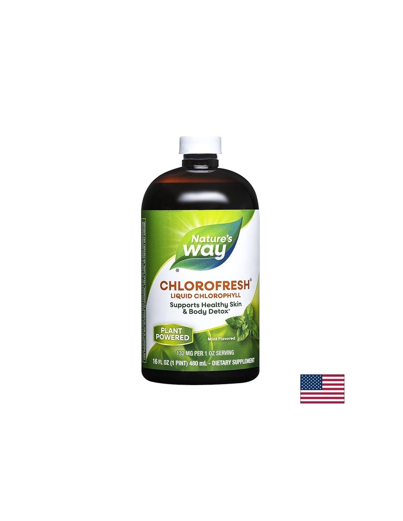 Chlorofresh® Liquid Chlorophyll/ Хлорофреш® Течен Хлорофил x 473 ml с ментов вкус Nature’s Way
