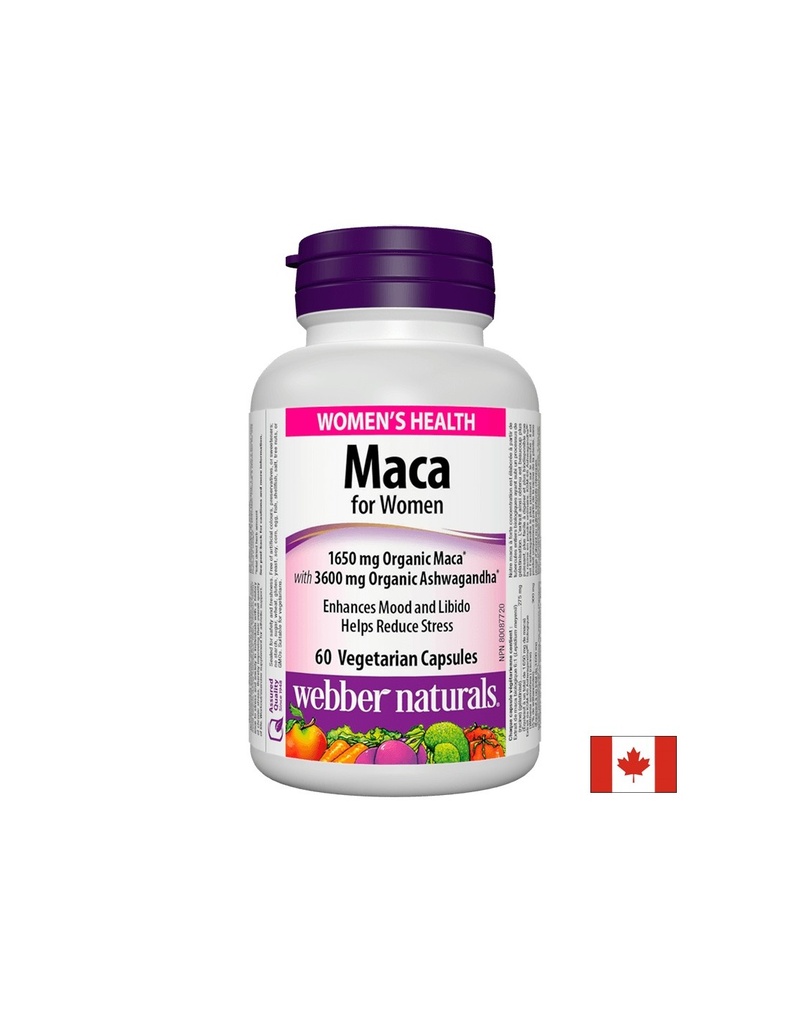Maca for Women/ Мака за жени х 60 капсули Webber Naturals
