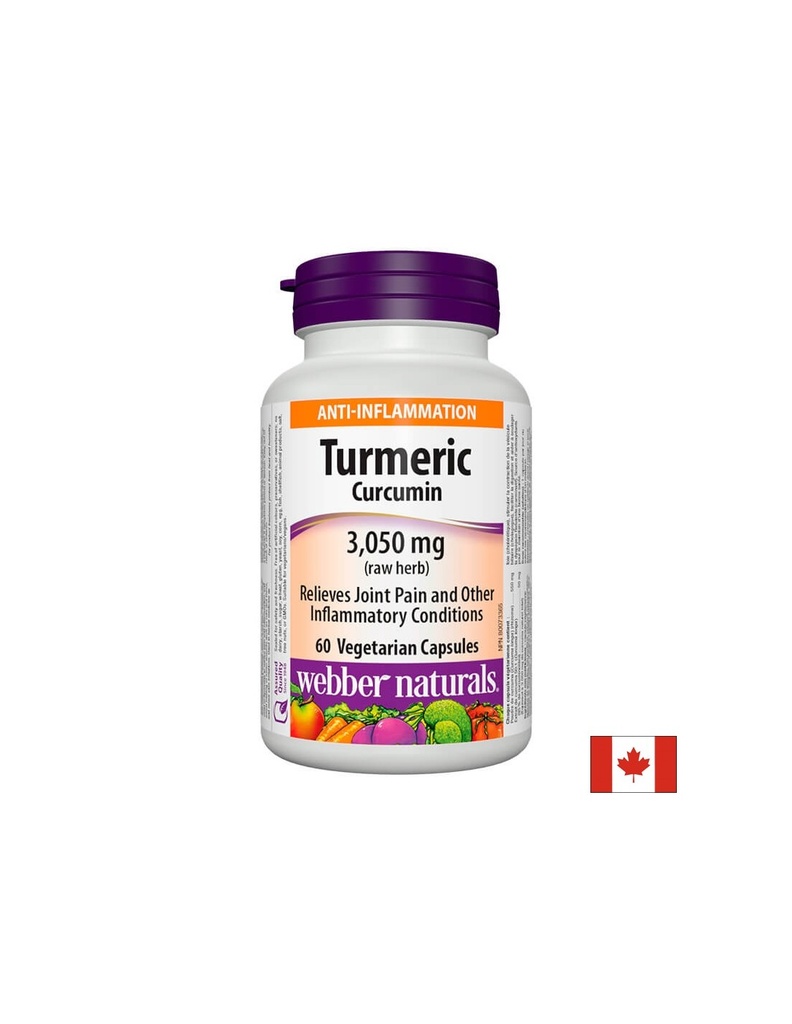 Turmeric Curcumin/ Куркума (куркумин) 600 mg x 60 капсули Webber Naturals