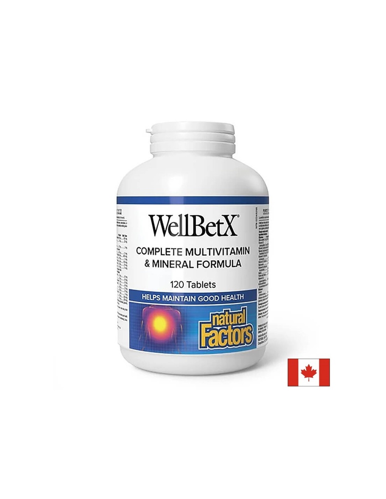 WellBetX® Complete Diabetic/ Мултивитамини за диабетици x 120 таблетки Natural Factors