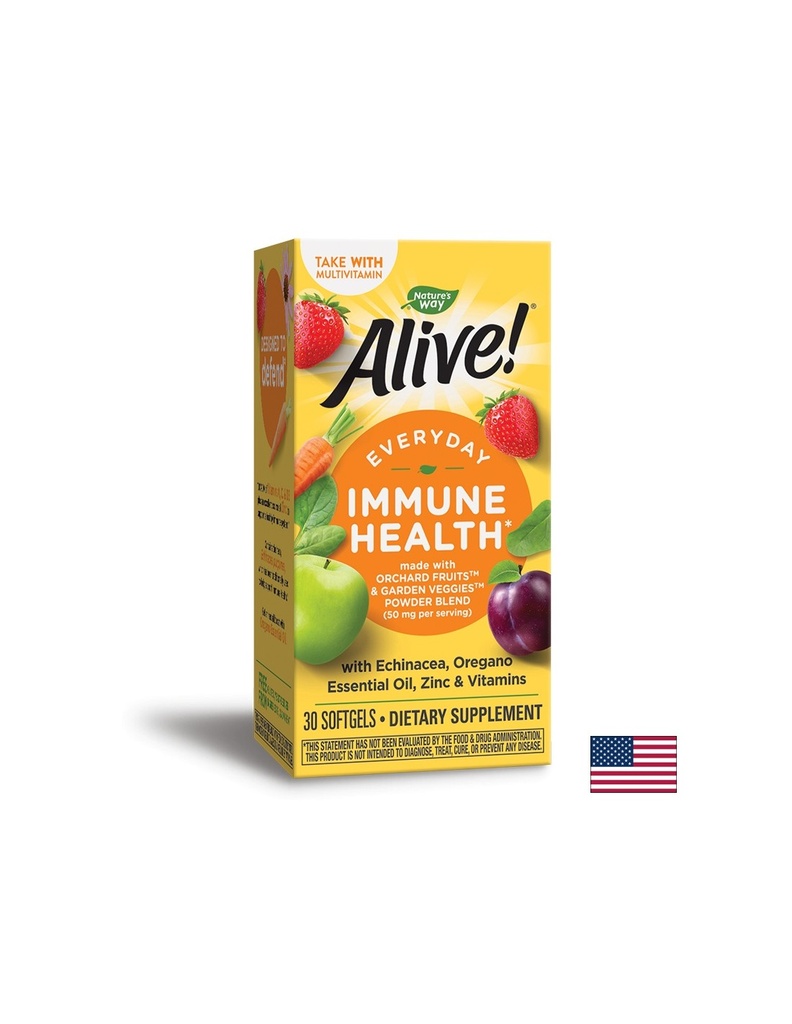 Alive! / Алайв! Immune Health x 30 софтгел капсули Nature’s Way