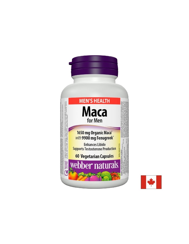 Maca for Men/ Мака за мъже х 60 капсули Webber Naturals