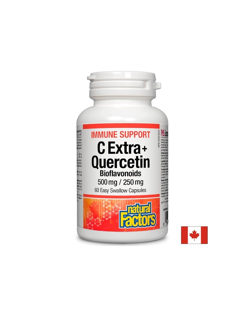 Immune Support C Extra + Quercetin Bioflavonoids x 60 капсули Natural Factors