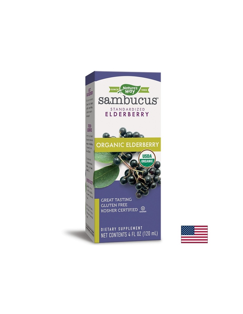 Sambucus Organic Syrup / Самбукус Оргáник сироп x 120 ml Nature’s Way