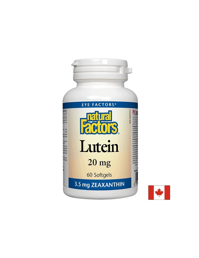 Lutein / Лутеин 20 mg х 60 капсули Natural Factors