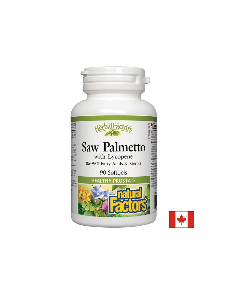 Saw Palmetto with Lycopene/ Сао Палмето с Ликопен х 90 софтгел капсули Natural Factors