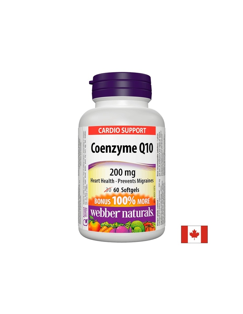 Coenzyme Q10 / Коензим Q10, 200 mg, 60 софтгел капсули