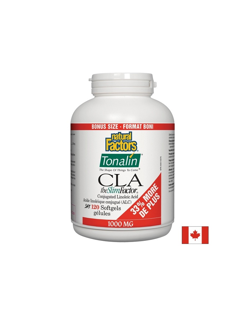 Tonalin® CLA the Slim Factor® / Тоналин® КЛА 1000 mg, 120 софтгел капсули Natural Factors