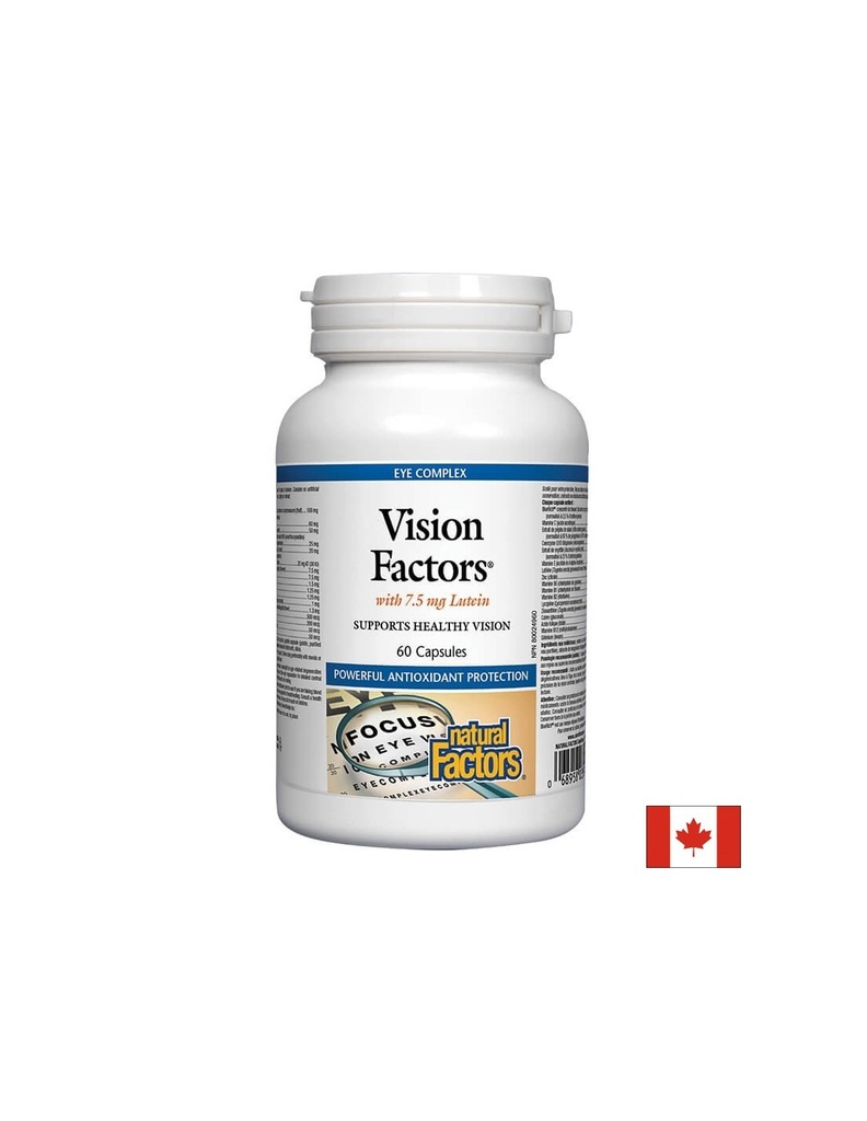 Vision Factors Формула за силно зрение, 60 капсули Natural Factors