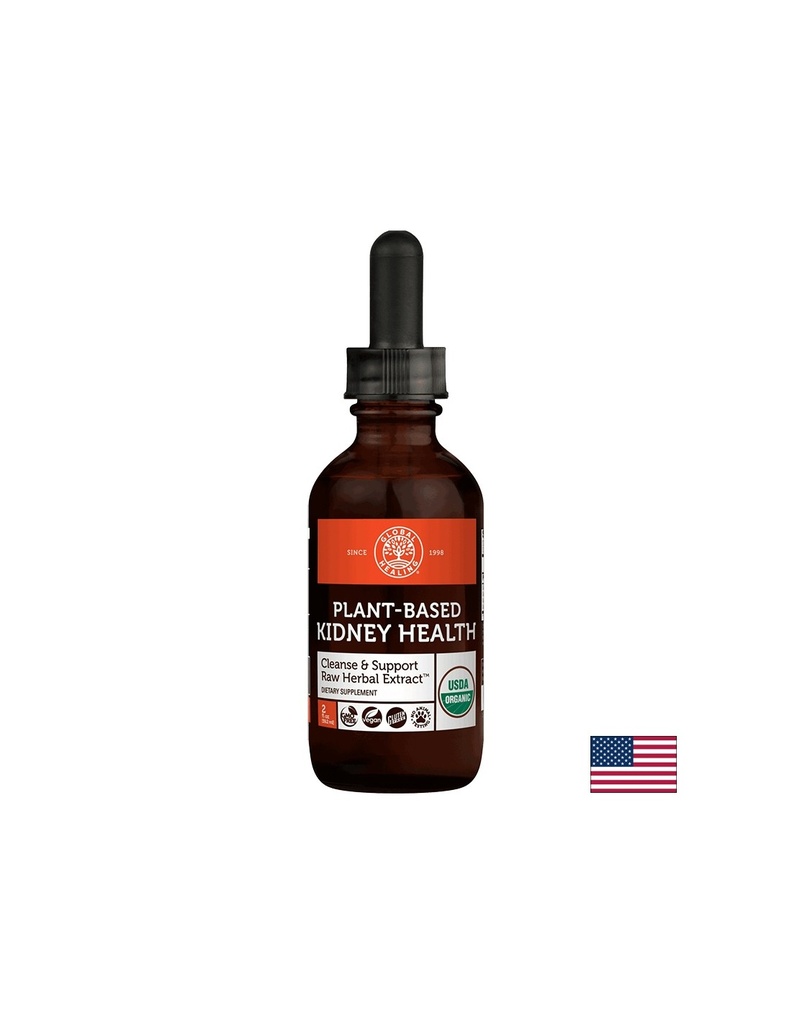 Plant-Based Kidney Health Cleanse & Support Raw Herbal Extract / Билкова смес за здрави бъбреци, 59.2 ml Global Healing