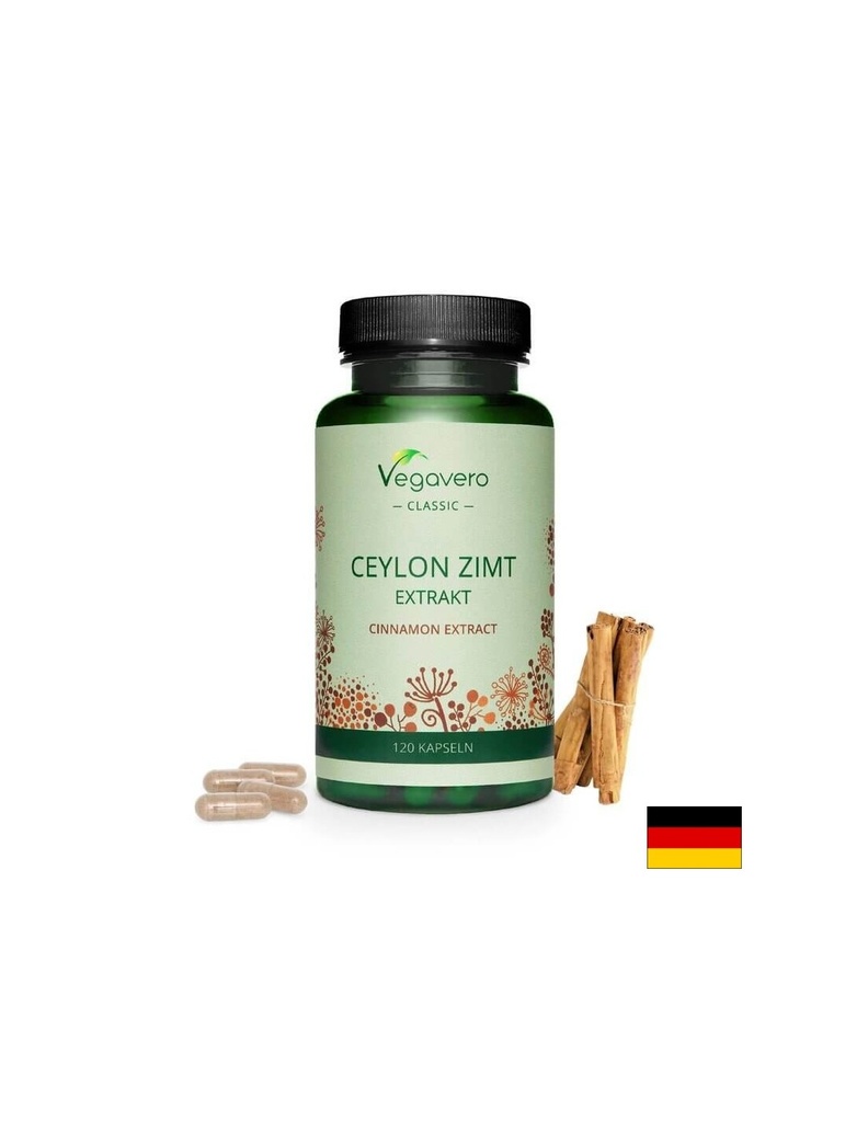 Ceylon Zimt Extrakt/ Цейлонска канела екстракт, 120 капсули, 100% Vegan