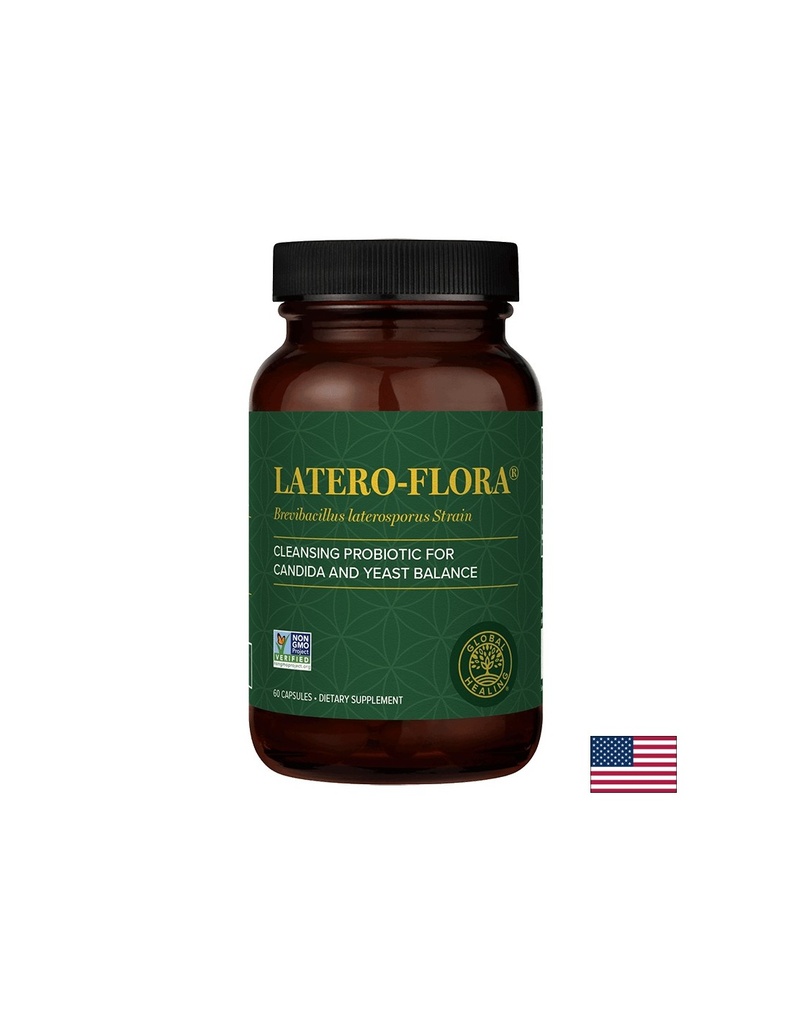 Latero-Flora™ Brevibacillus laterosporus (B.O.D.™ strain) - Пробиотик срещу Кандида в червата, 60 капсули