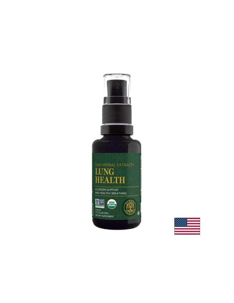 Lung Health / Билкова смес за дихателната система / Спрей за уста, 29.6 ml Global Healing