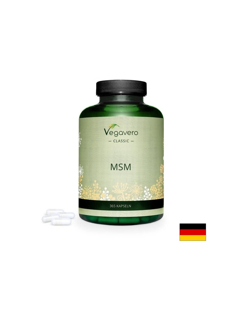 MSM/ МСМ /Метил-сулфонил-метан, 365 капсули, 100% Vegan Vegavero