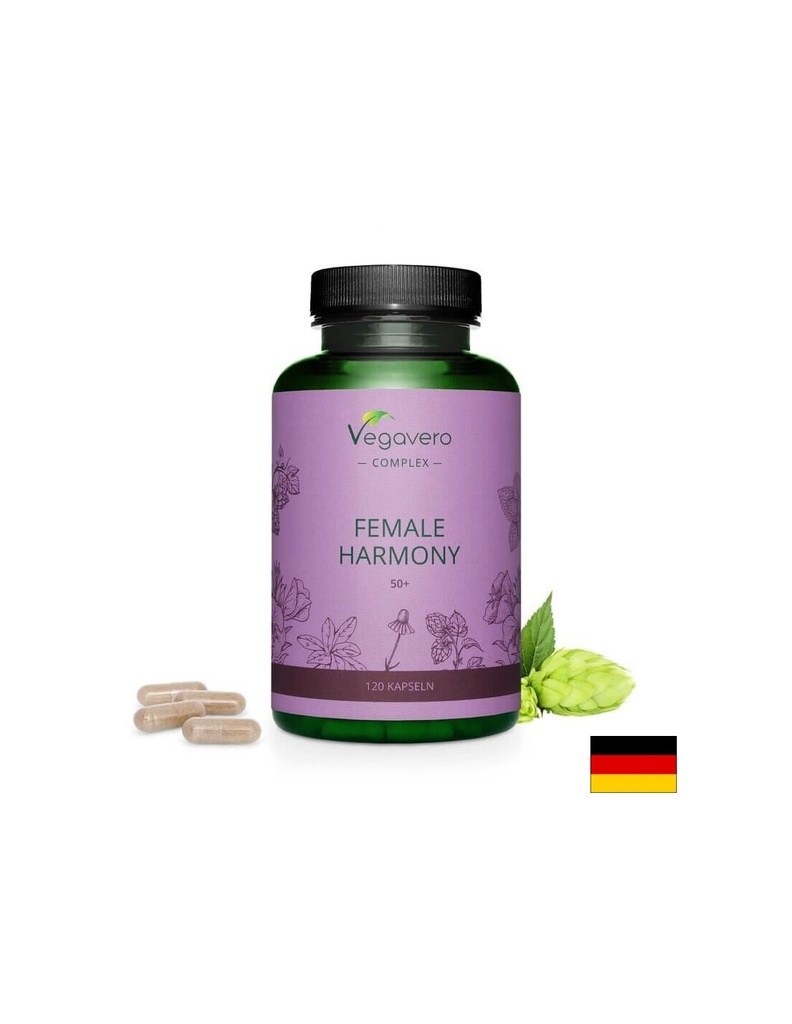 Femalе Harmony 50+/ Билков комплекс за жени 50+, 120 капсули, 100% Vegan Vegavero