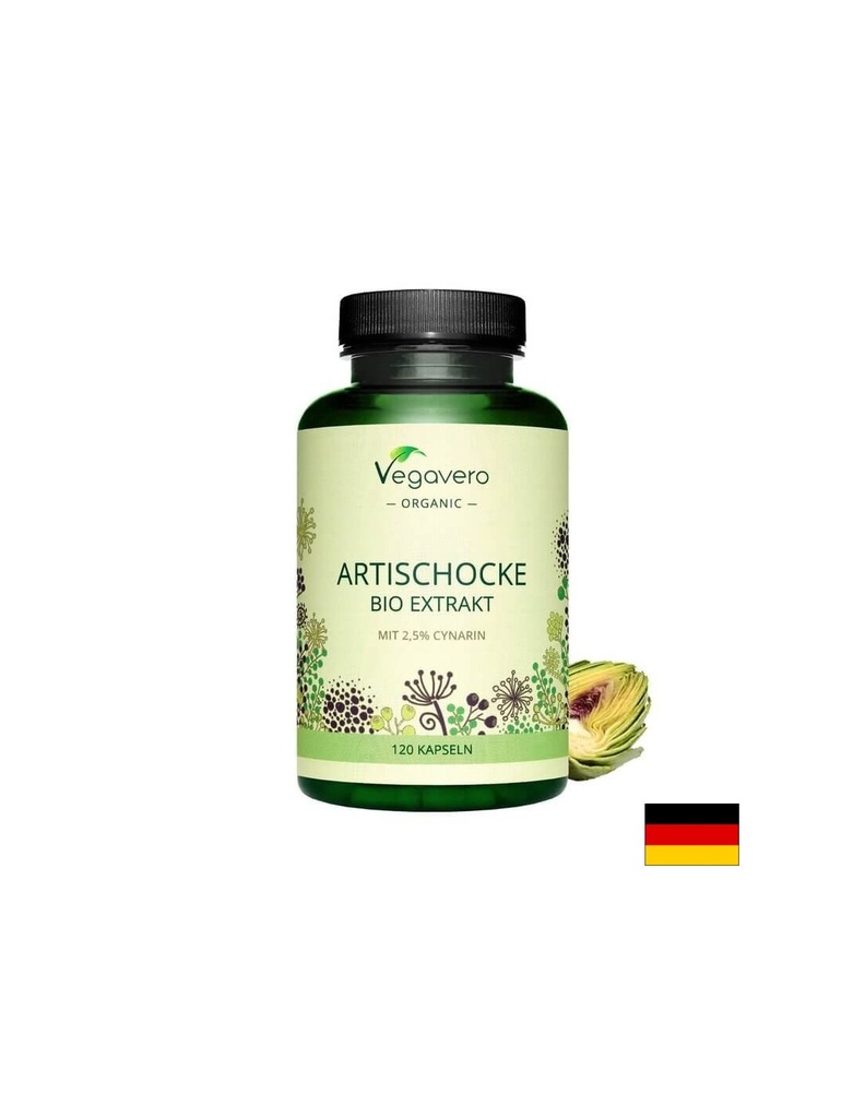 Artischocke Bio Extrakt/ БИО Артишок екстракт, 120 капсули, 100% Vegan Vegavero
