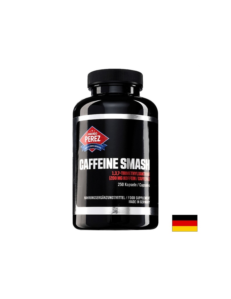 Caffeine Smash (1,3,7-Trimethylxanthine) / Кофеин, 200 mg, 250 капсули Vitabay