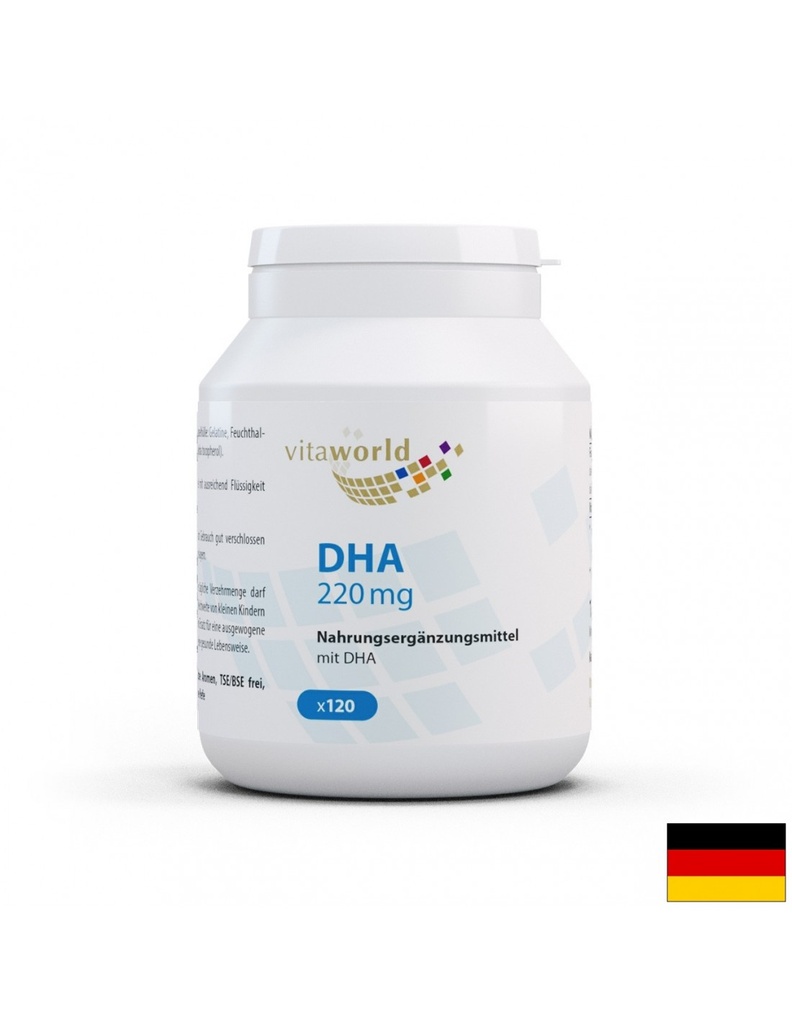 DHA / Докозахексаенова киселина 220 mg, 120 софтгел капсули