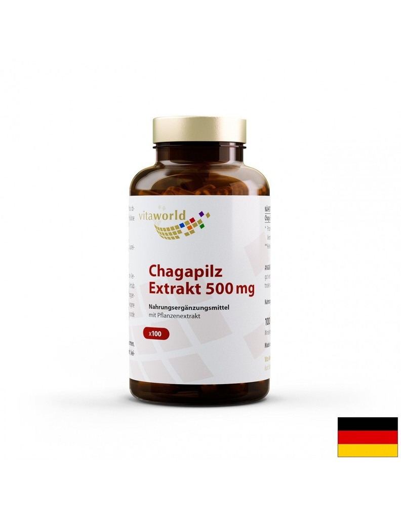 Chagapilz extrakt / Чага 500 mg, 100 капсули