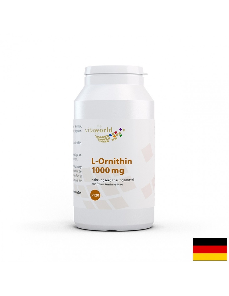 L-Ornithin / Л-Орнитин 1000 mg, 120 таблетки