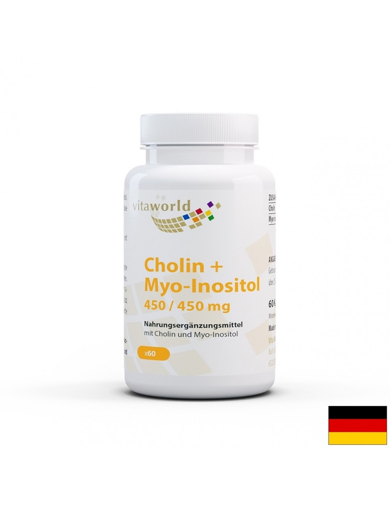 Cholin + Myo-inositol / Холин + Мио-инозитол 450 mg, 60 капсули